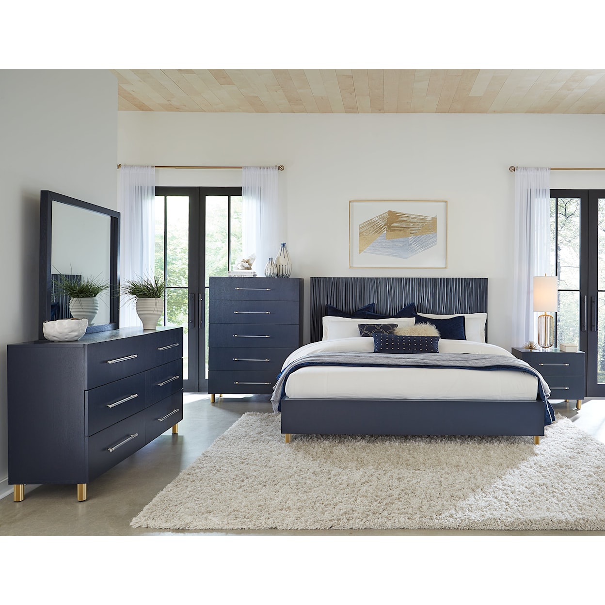 Modus International Argento California King Bedroom Set