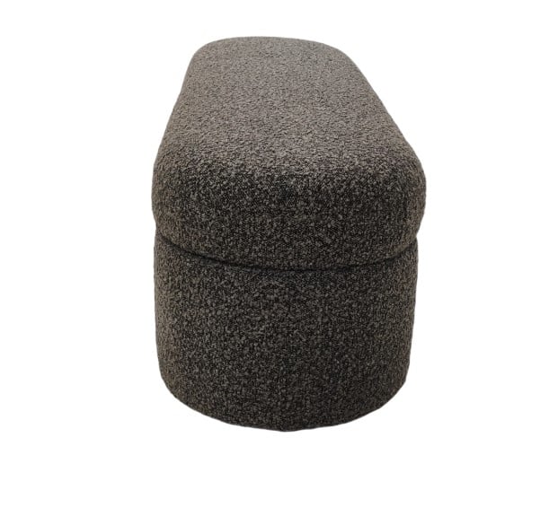 Modus Furniture Virgil Kiki Pumpernickel Upholstered Storage Bench