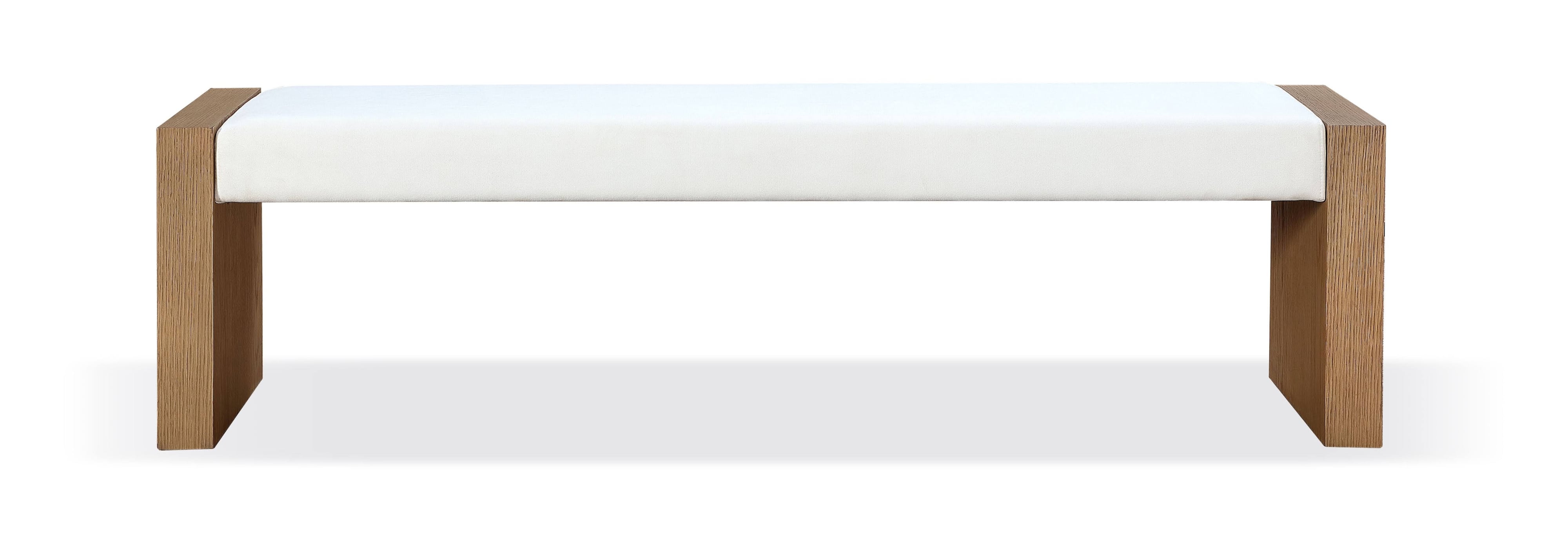 Modus Furniture One Dining Bench Plank - Pearl/Bisque