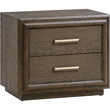 2-Drawer USB-Charger Nightstand