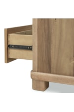 Modus Furniture Kione Contemporary 1-Drawer Nightstand with Storage Shelf