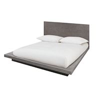 California King Wood Platform Bed in Mineral