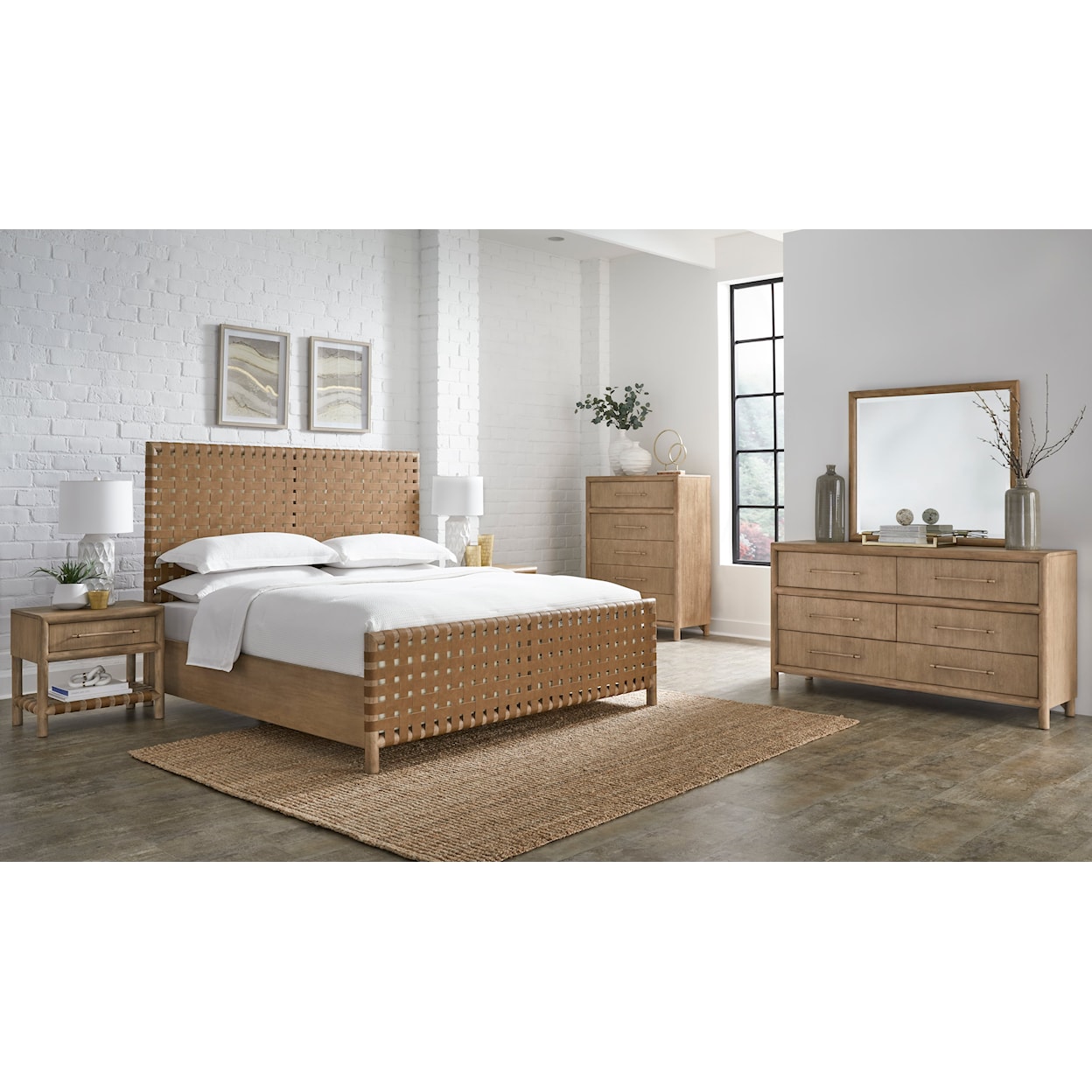 Modus International Dorsey Granola California King Bedroom Set
