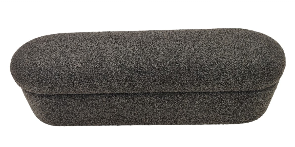 Modus Furniture Virgil Kiki Pumpernickel Upholstered Storage Bench