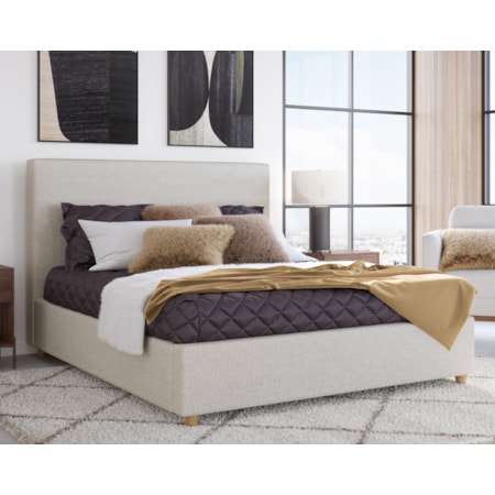 California King Upholstered Platform Bed