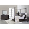 Modus International Lucerne King Canopy Bed in Vintage Coffee