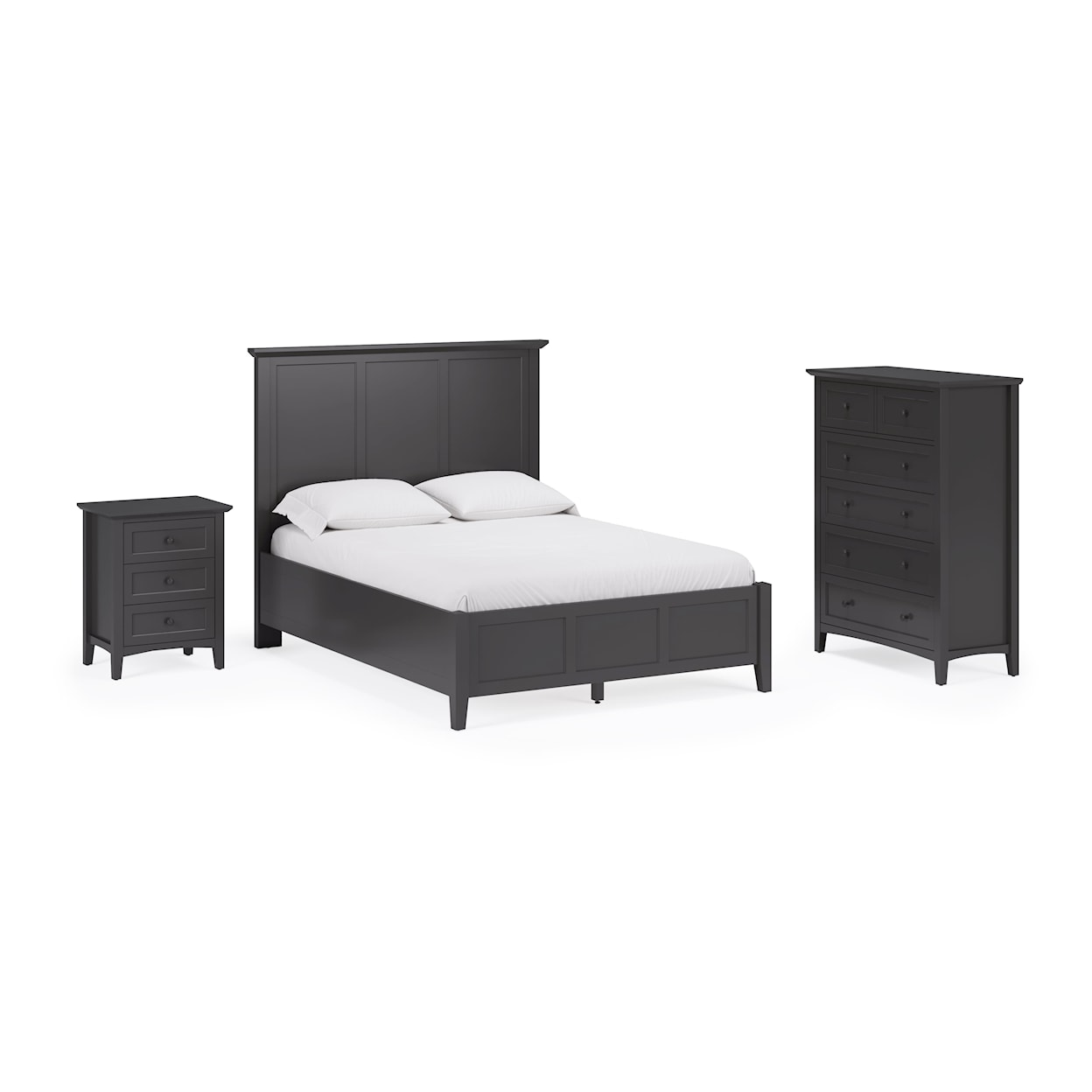 Modus International Grace Raven Queen Panel Bed