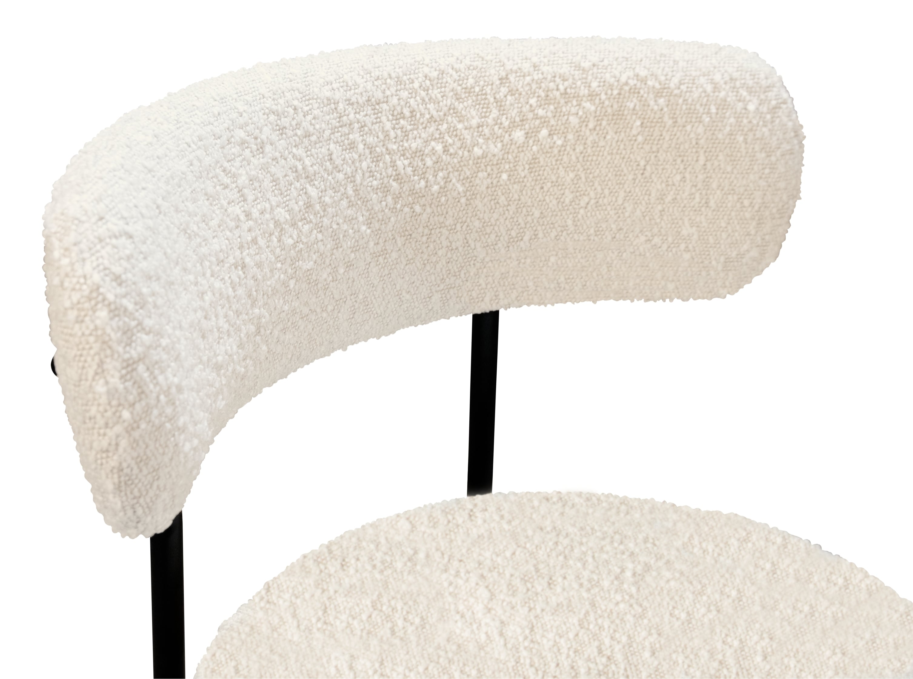 Modus Furniture Aere Upholstered Dining Chair - Ivory/Blk