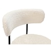 Modus International Aere Boucle Upholstered Metal Leg Dining Chair