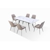 Modus International Lucia Upholstered Dining Chair In Anchor Gray
