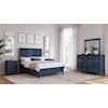 Modus International Grace Blueberry Panel Queen Bed