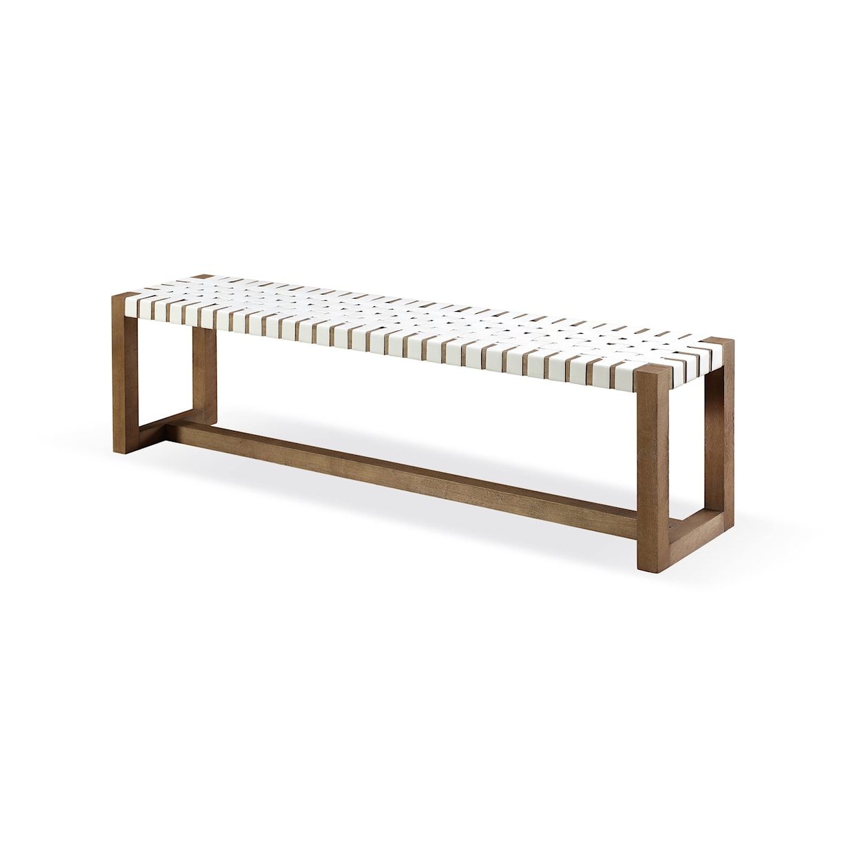 Modus International One Dining Bench Woven - White/Bisque