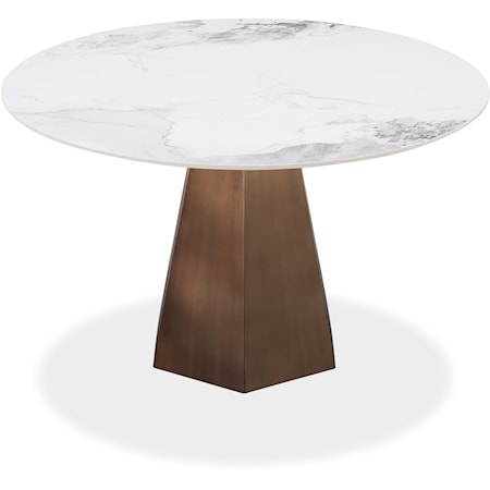 Carmel Stone Top Round Dining Table