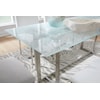 Modus International Eliza Cracked Glass Dining Table