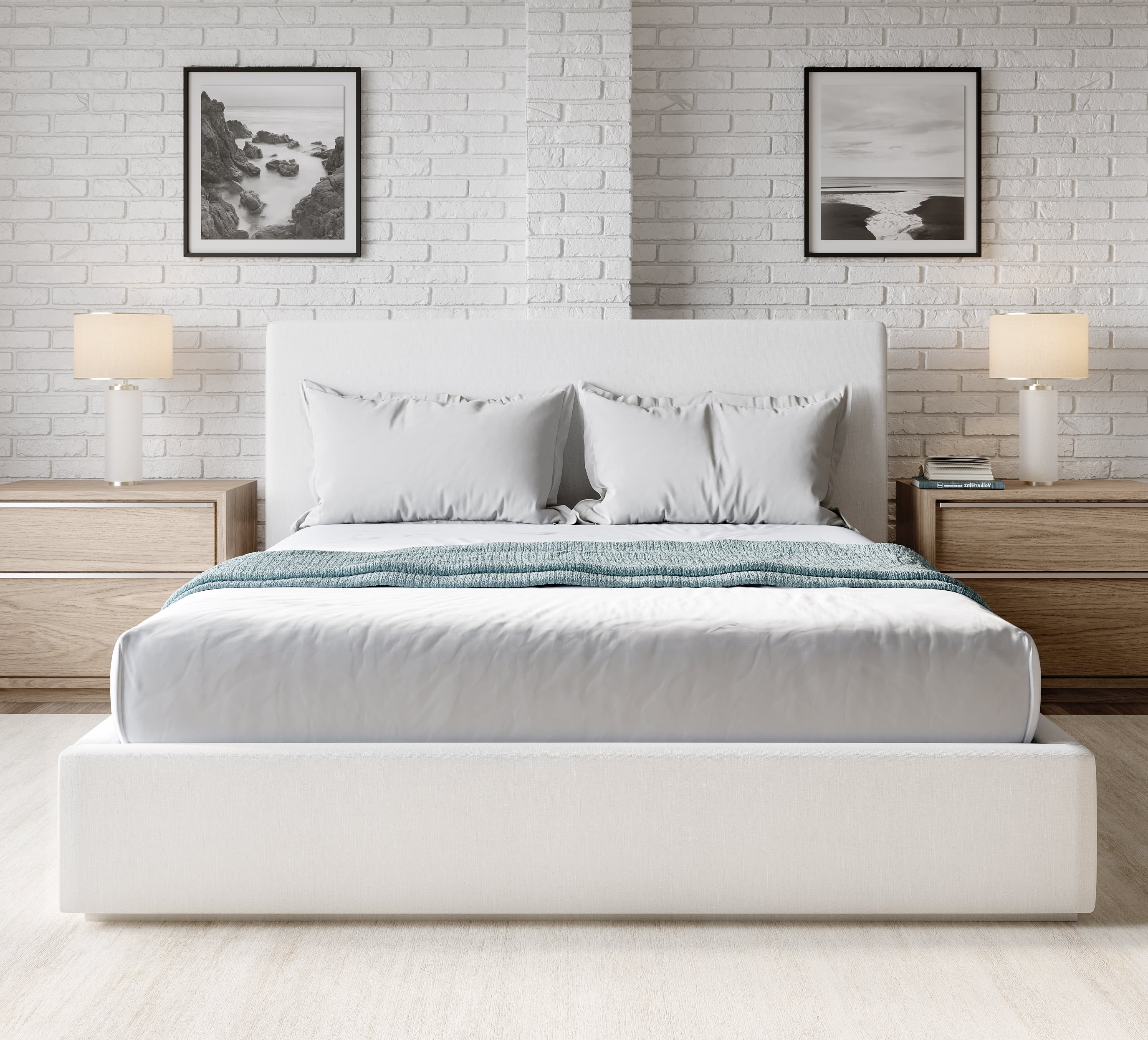 Modus Furniture One Queen Upholstered Platform Bed