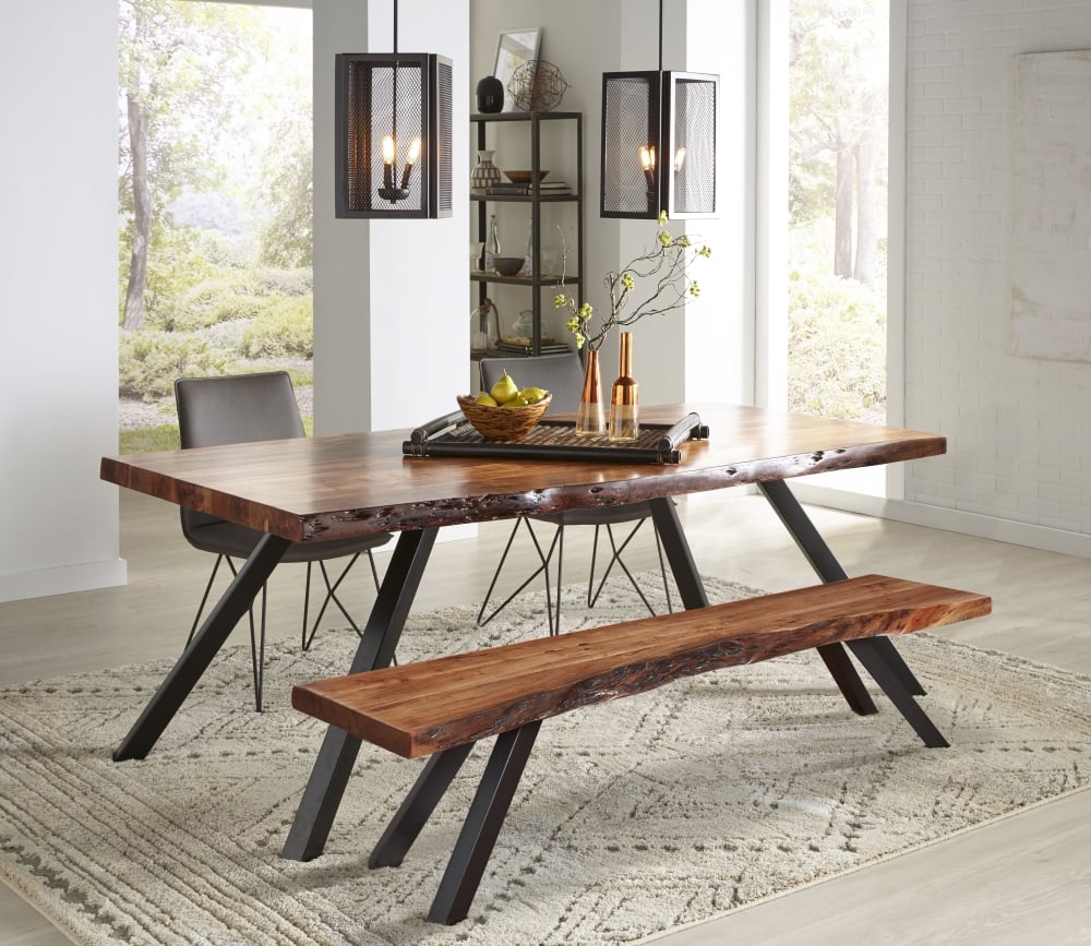 Modus Furniture Reese Live Edge Dining Bench