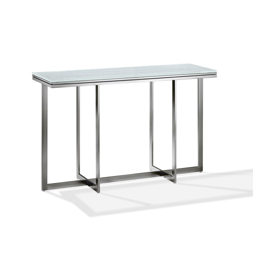 Modus Furniture Eliza Media Console Table in Ultra White