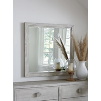 Plain Mirror in Washed White