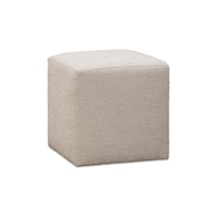 Cottage Fully Upholstered Dining Ottoman in Brun Boucle