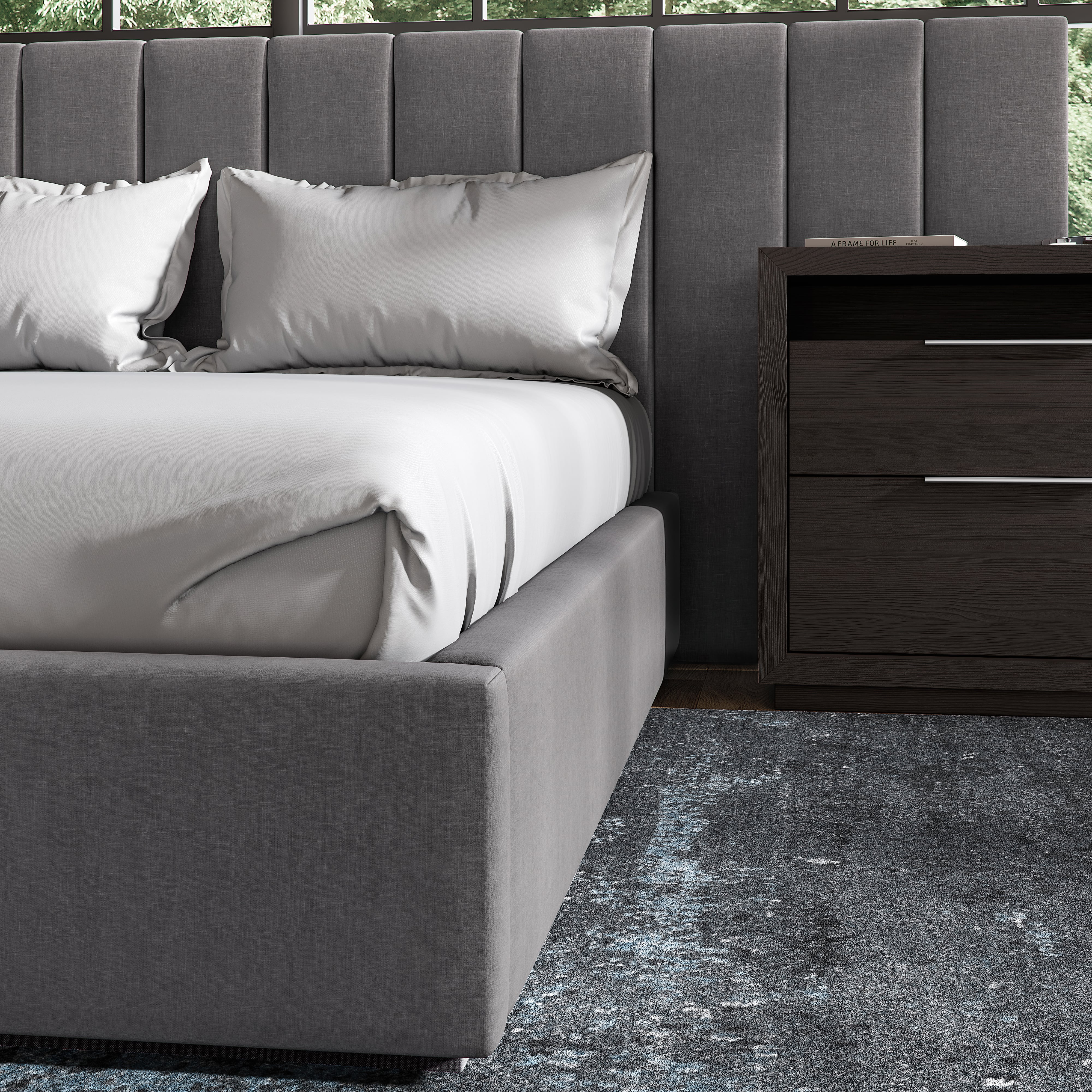 Modus Furniture Monty King Upholstered Wall Bed