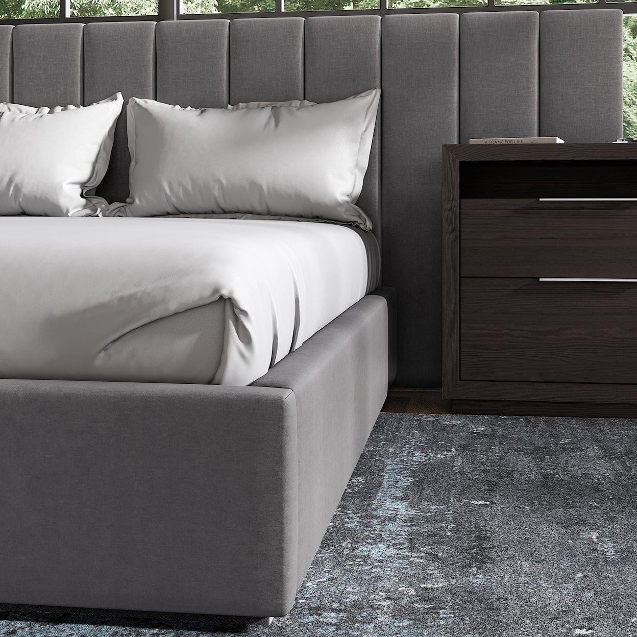 Modus International Monty King Upholstered Wall Bed