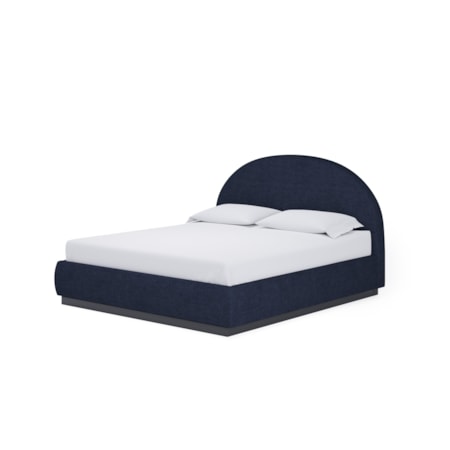 Cal King Uph Bed - Blue