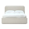 Modus International Off-White California King Upholstered Platform Bed