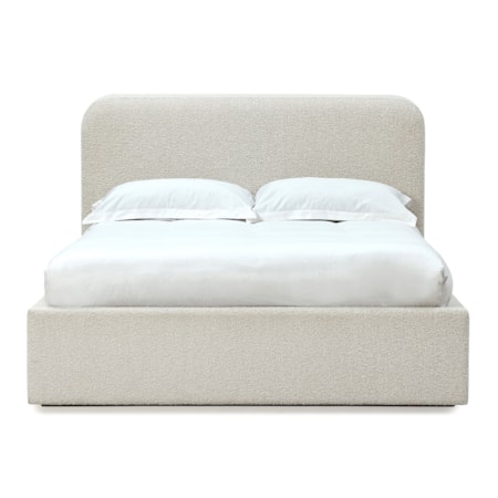California King Upholstered Platform Bed