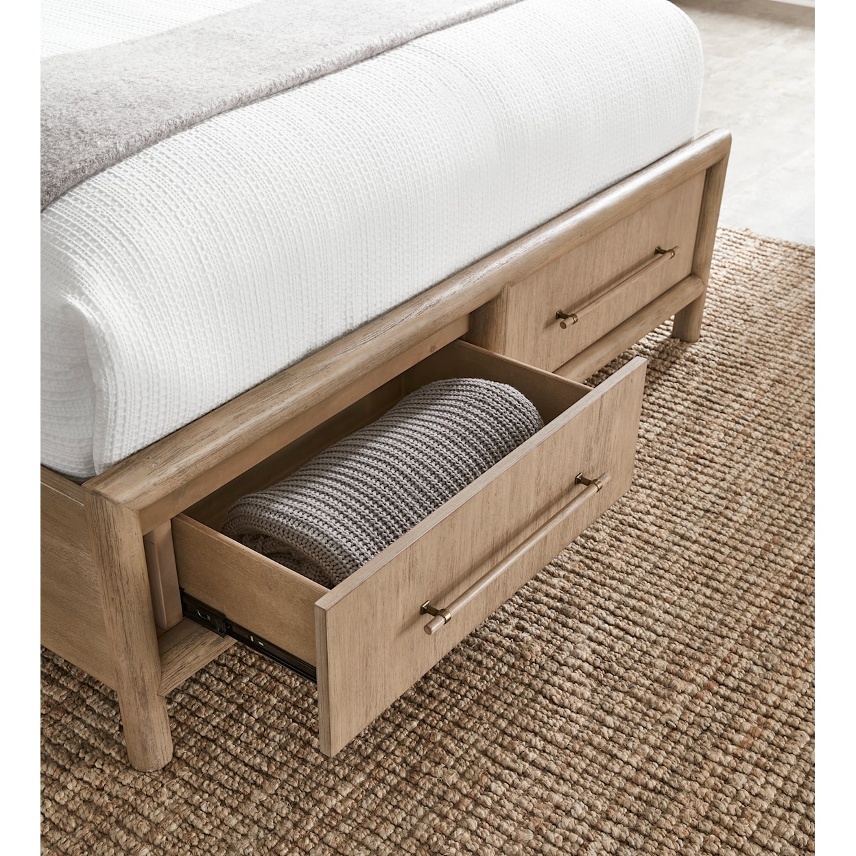 Modus International Dorsey Granola California King Panel Storage Bed