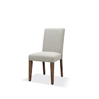 Upholstered Dining Chair in Pashmina and Rodeo Brown