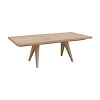 Rectangular Extension Dining Table in Ginger Finish