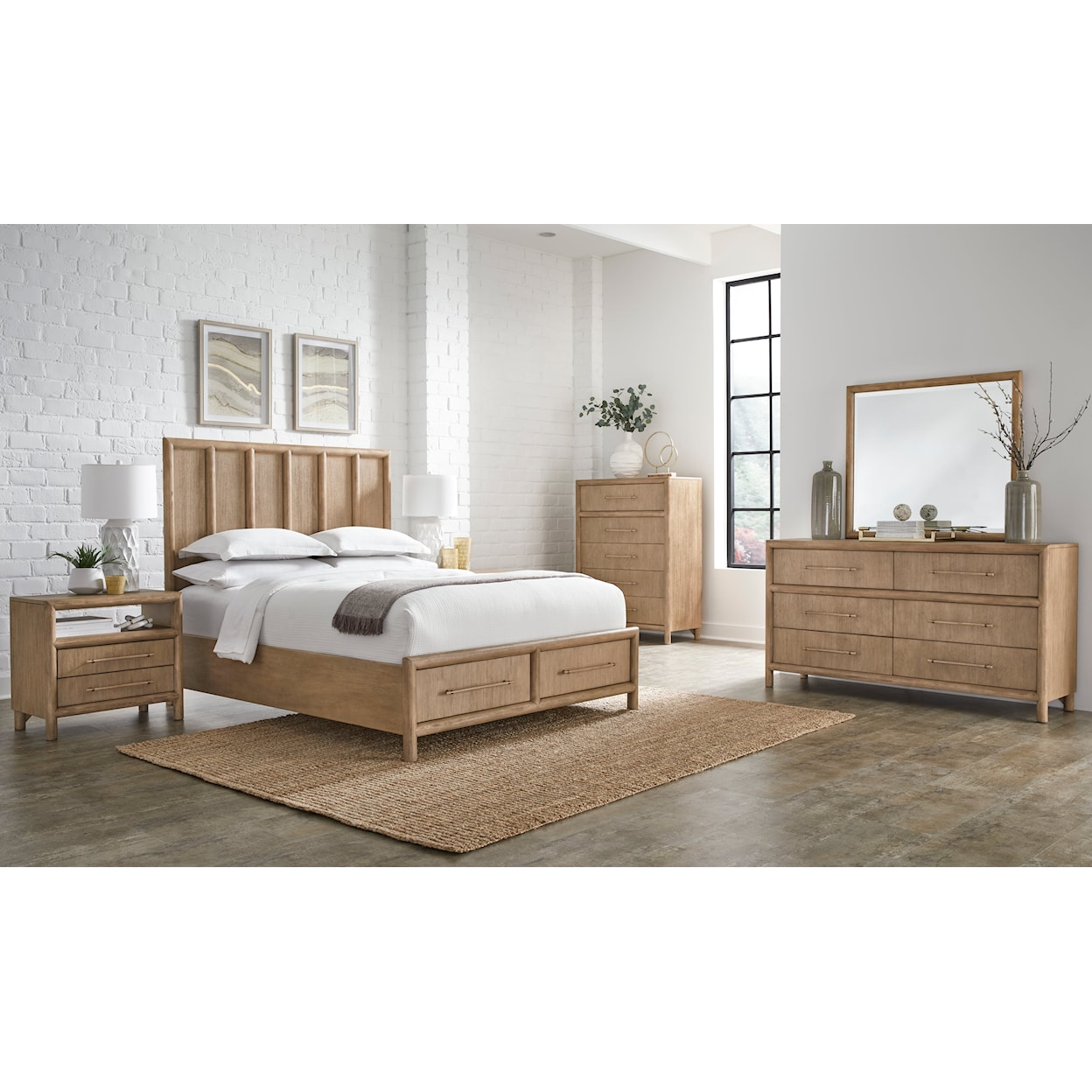 Modus International Dorsey Granola California King Bedroom Set
