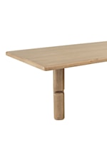 Modus Furniture Nia Contemporary Rectangular Dining Table with Double Pedestal