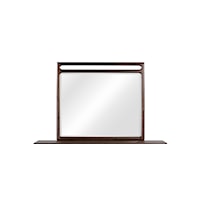 Contemporary Beveled Glass Mirror