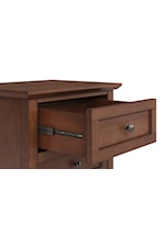 Modus Furniture Grace Dark Mocha Transitional 3-Drawer Nightstand with Full Extension Slides