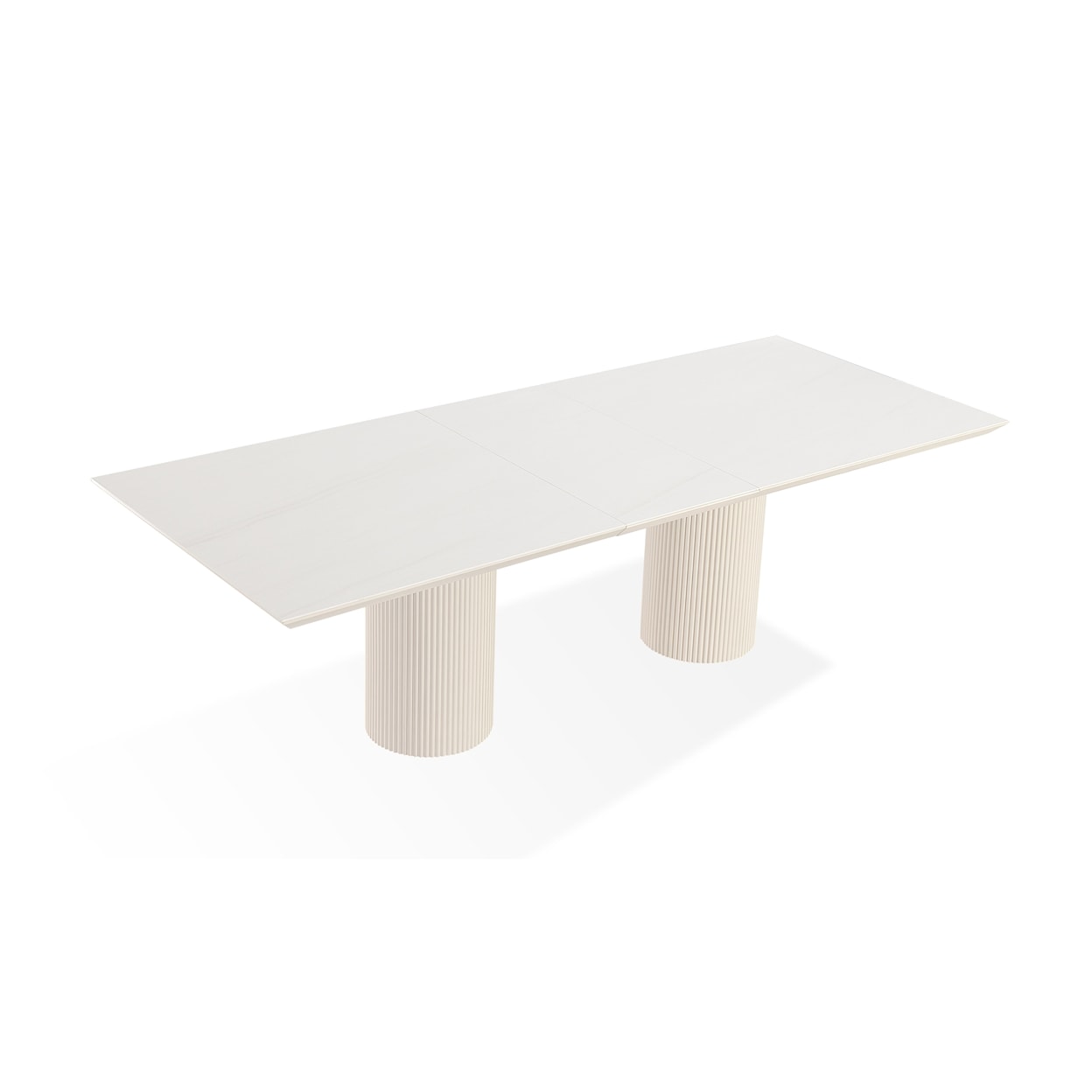 Modus International Crossroads 2.0 Cannon Stone Top Extension Dining Table