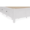 Modus International Grace Snowfall California King Panel Bed with Storage