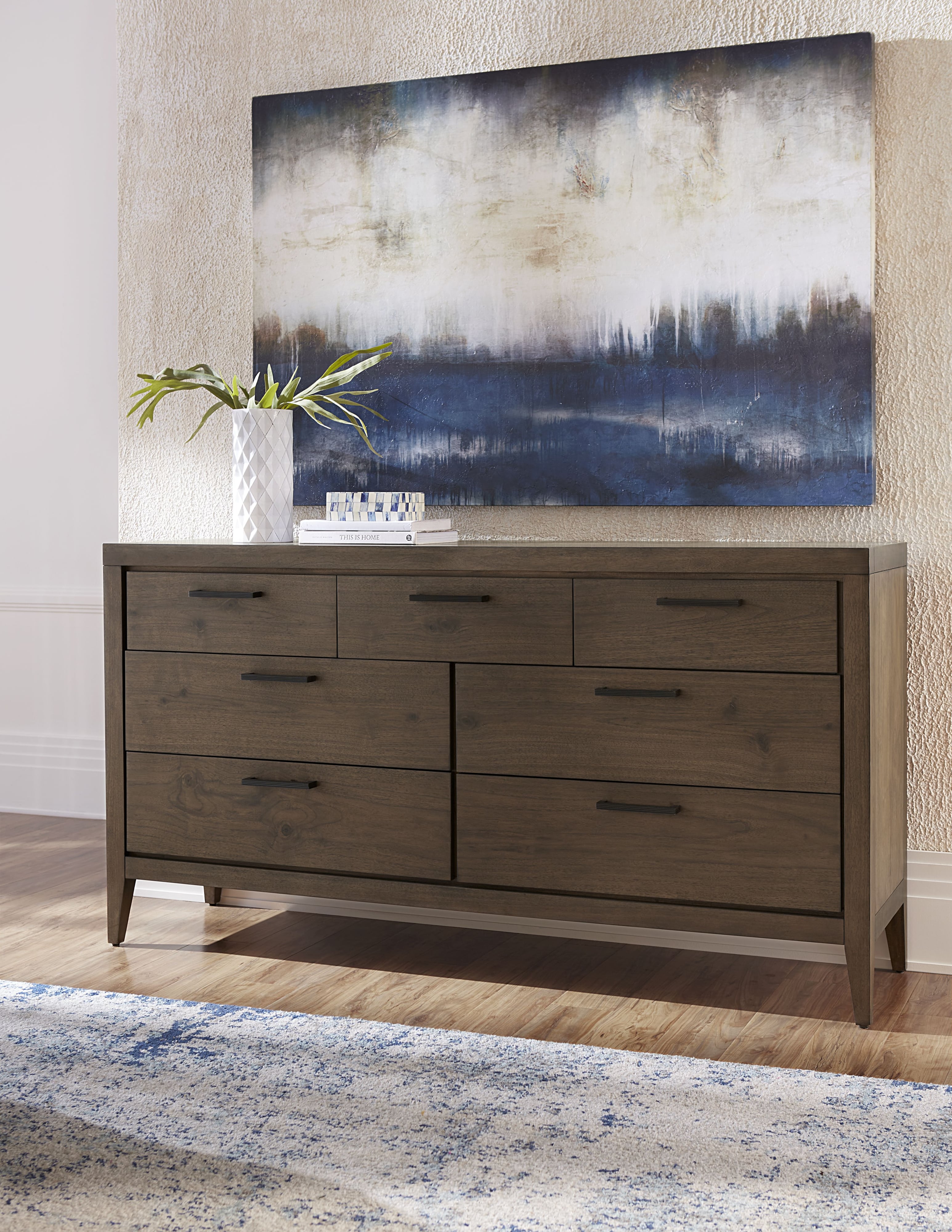 Modus Furniture Boracay 7-Drawer Walnut Dresser