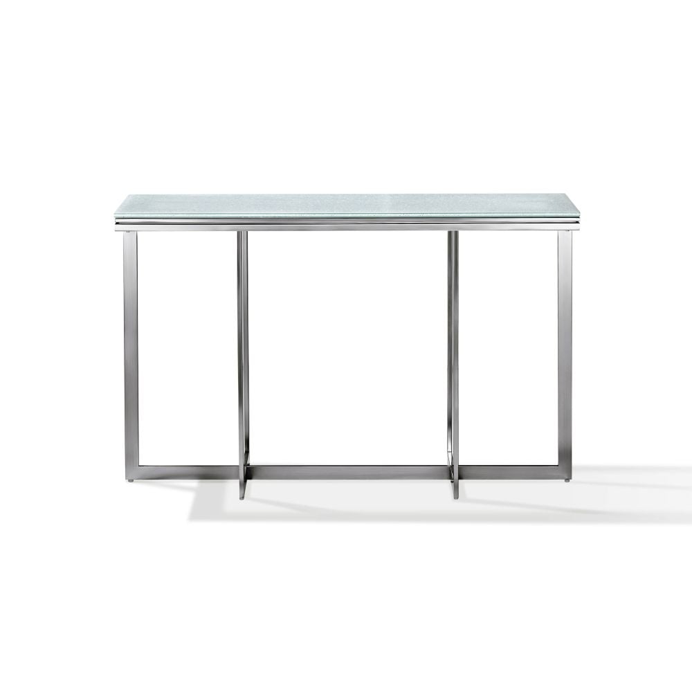 Modus Furniture Eliza Media Console Table in Ultra White