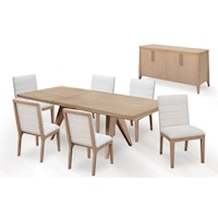 7-Piece Dining Set in Ginger Finish