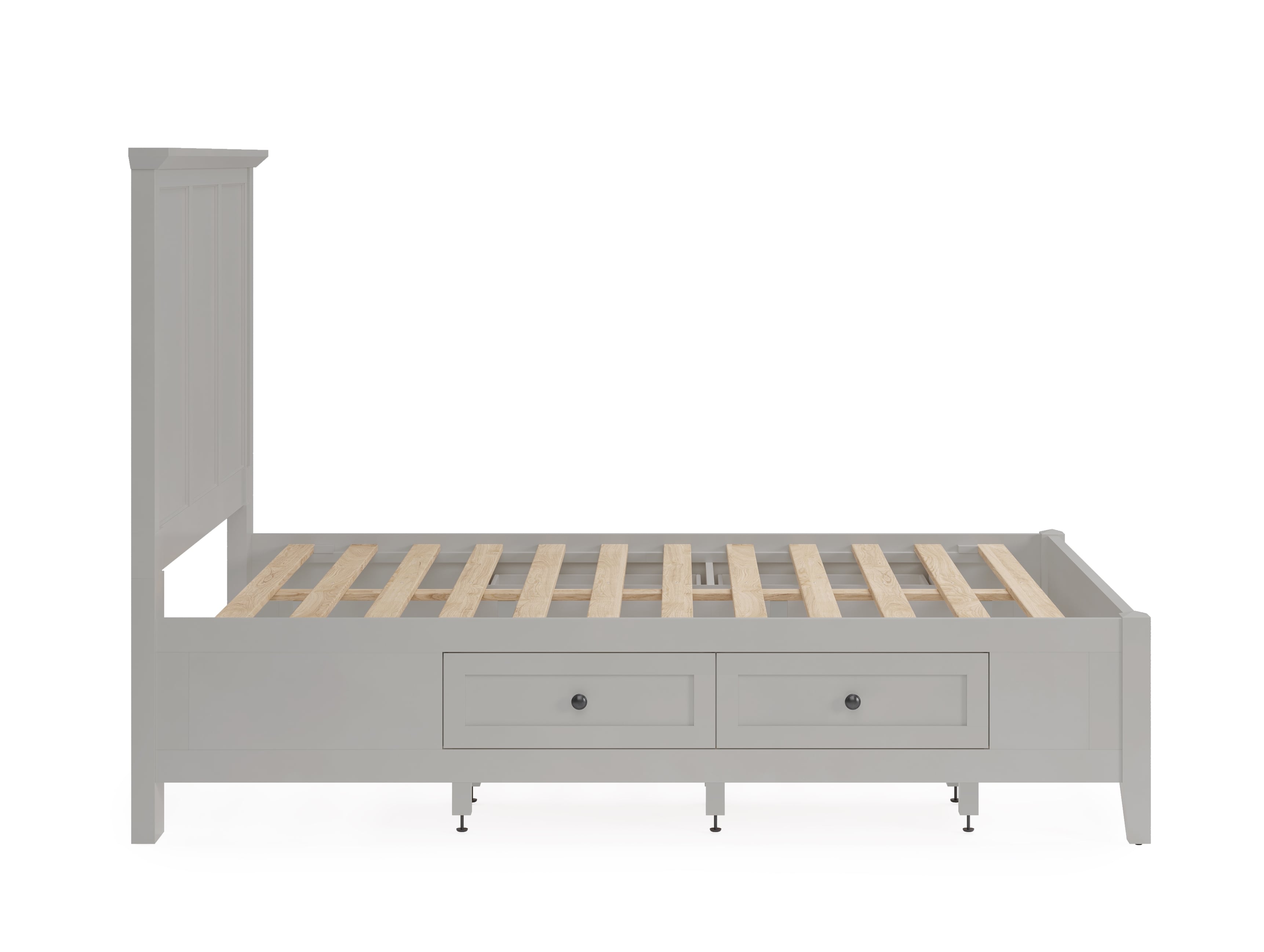 Modus Furniture Grace Elephant Grey Panel Queen Bed