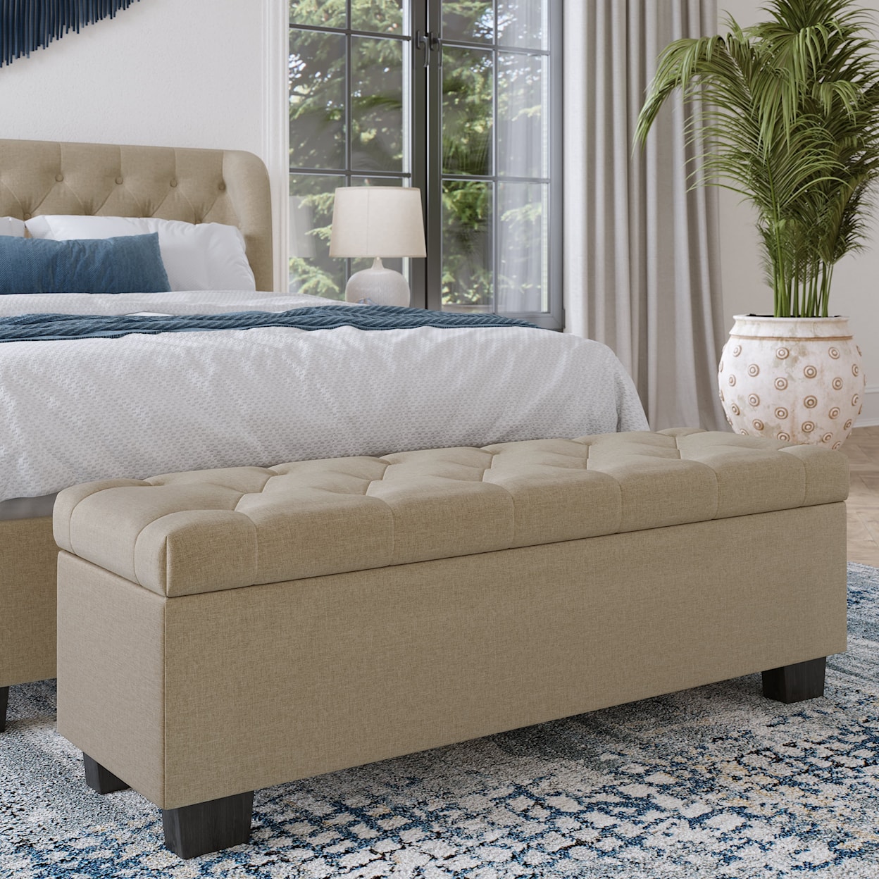 Modus International Geneva Levi Tufted Storage Bench