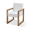 Modus International One Arm Chair - Pearl/Bisque