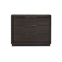 3-Drawer Nightstand in Basalt Grey