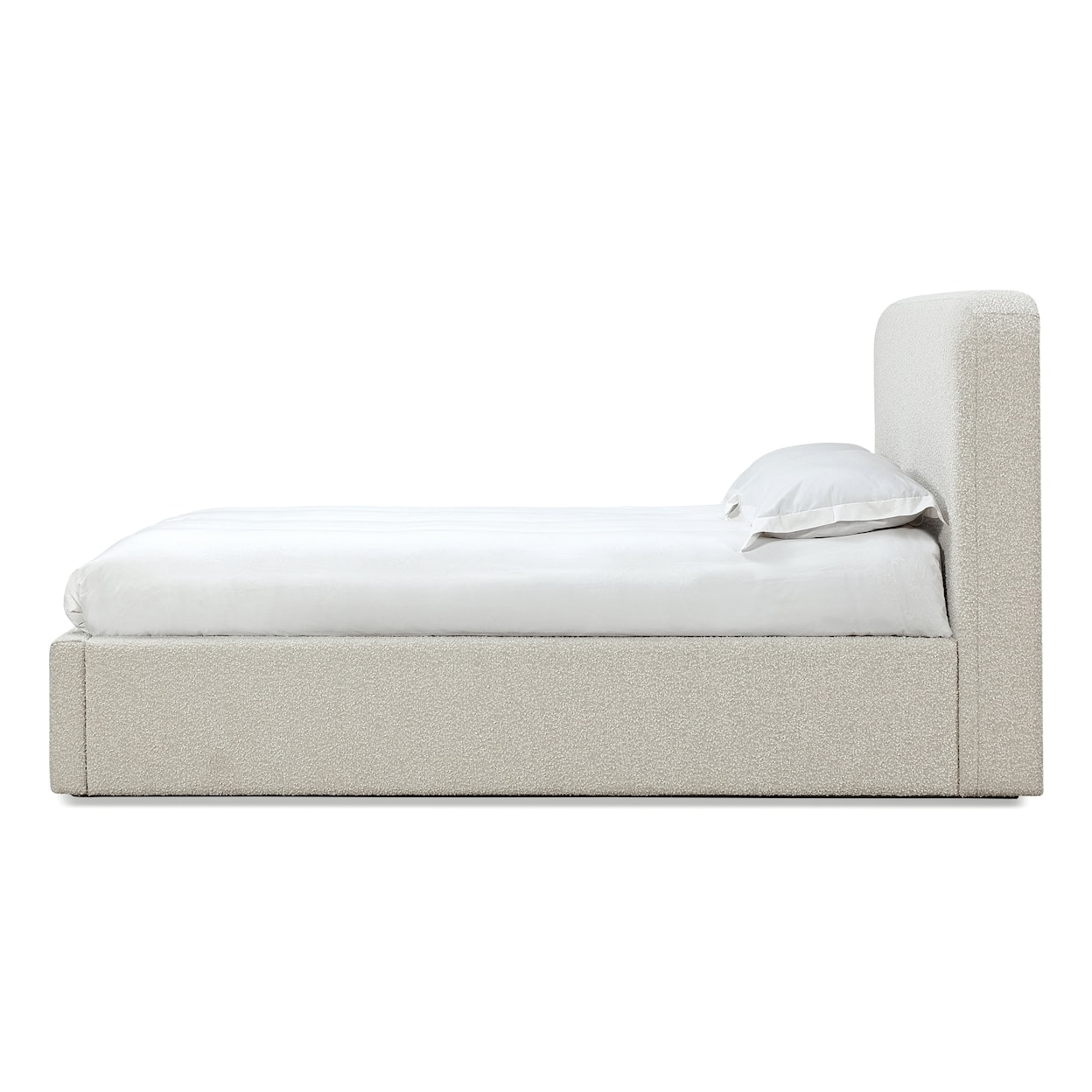 Modus International Off-White King Upholstered Platform Bed