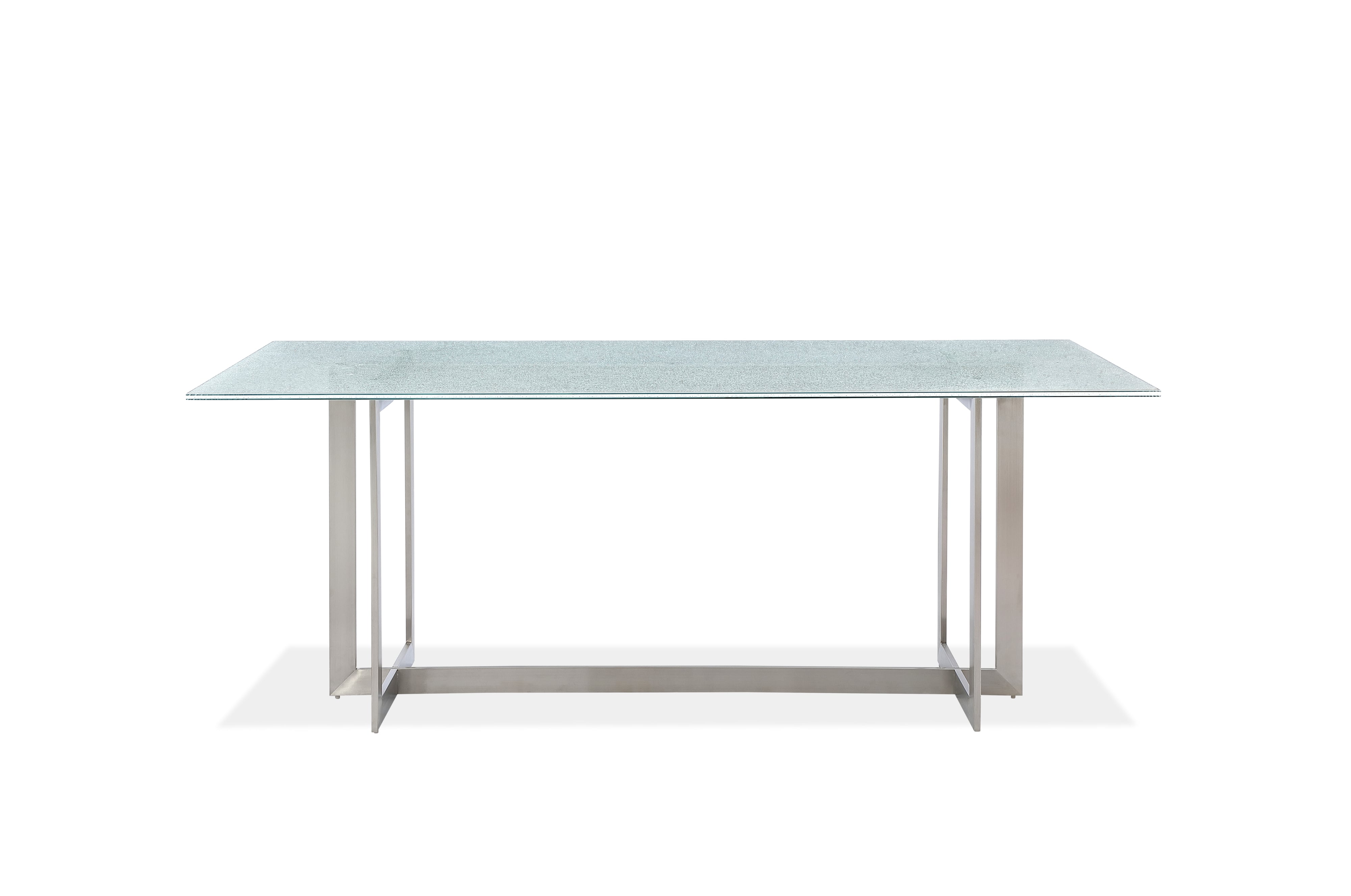 Shattered glass discount dining table set