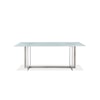 Modus International Eliza Cracked Glass Dining Table