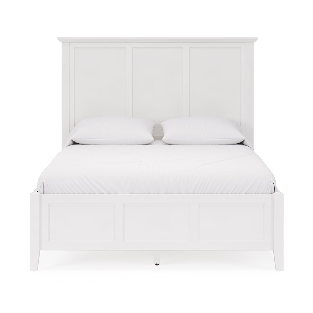 Modus International Grace Snowfall California King Panel Bed