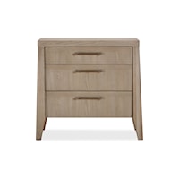 3-Drawer Nightstand in Ginger Finish
