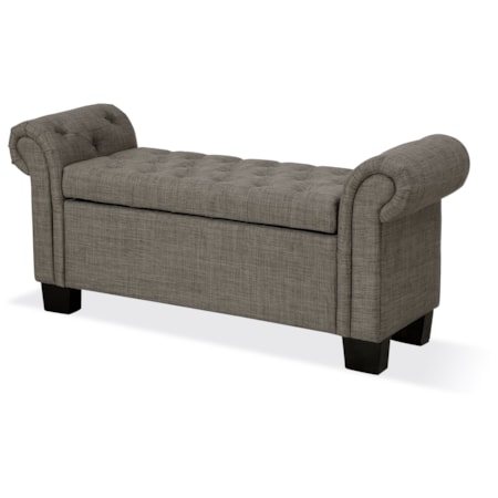 Royal Rolled Arm Storage Bench